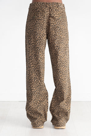 R13 - Wide Leg Utility Pant, Leopard