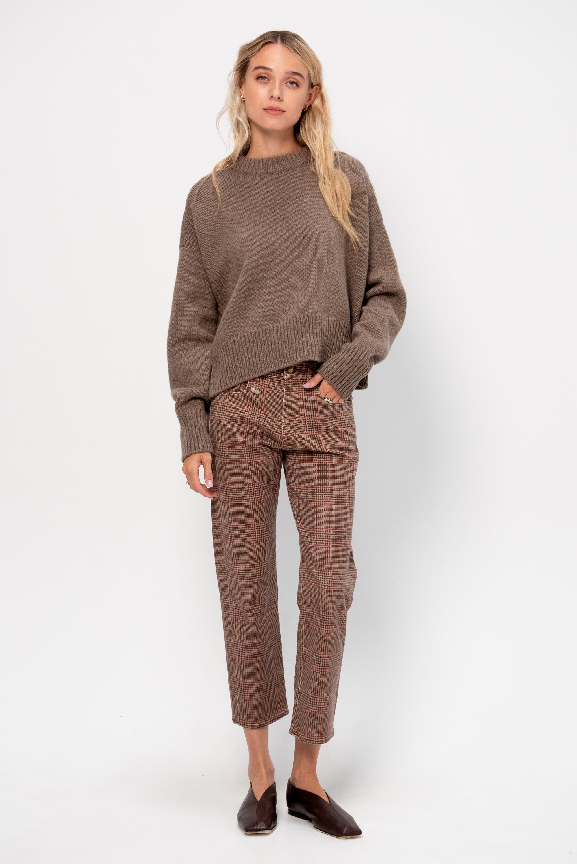 Romeo Jean, Brown Glenplaid