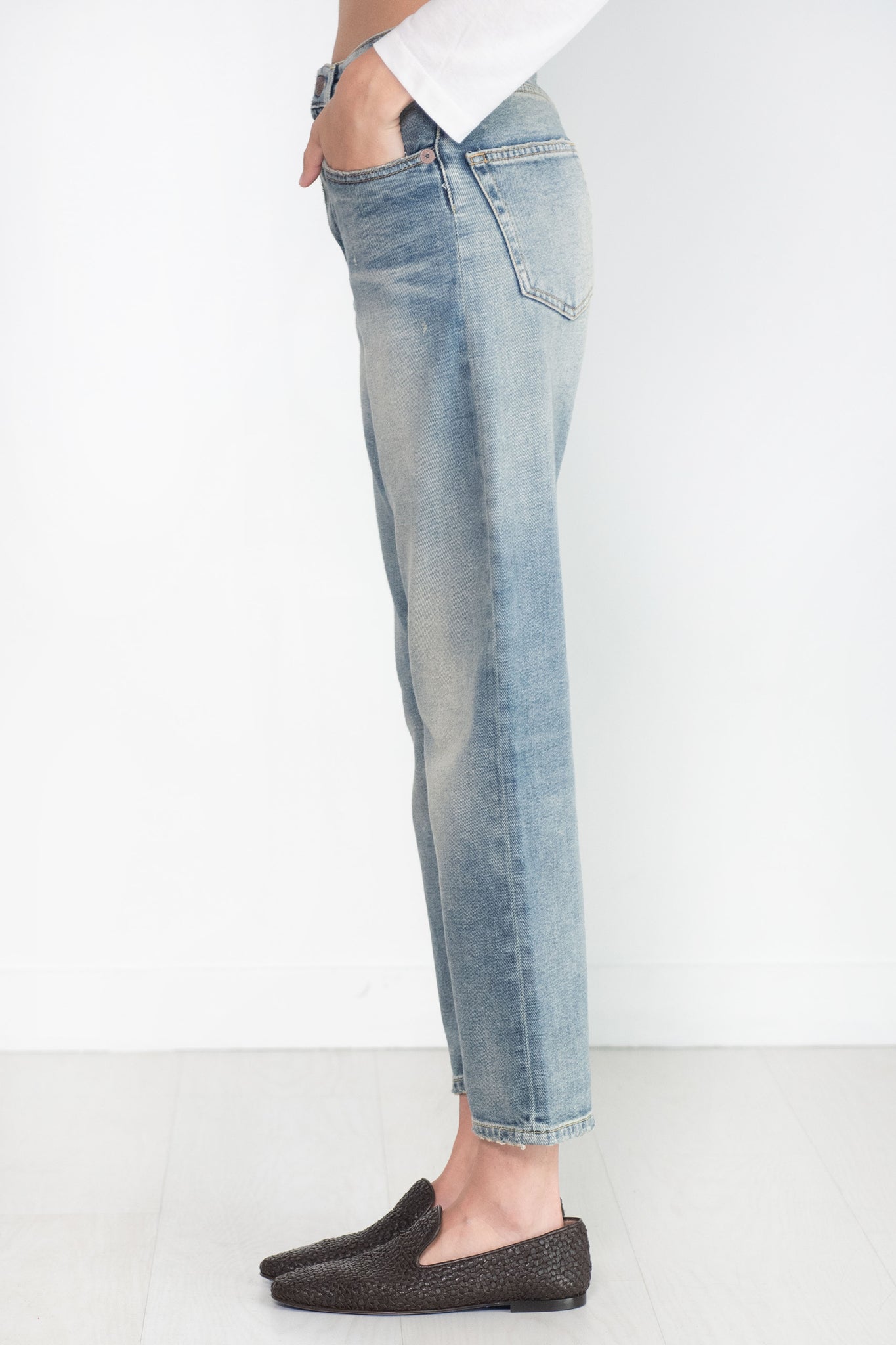 R13 - Shelley Slim, Hester Blue Stretch