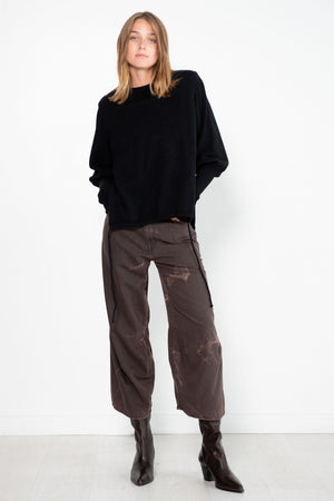 R13 - Tina Articulated Jean, Acid Black