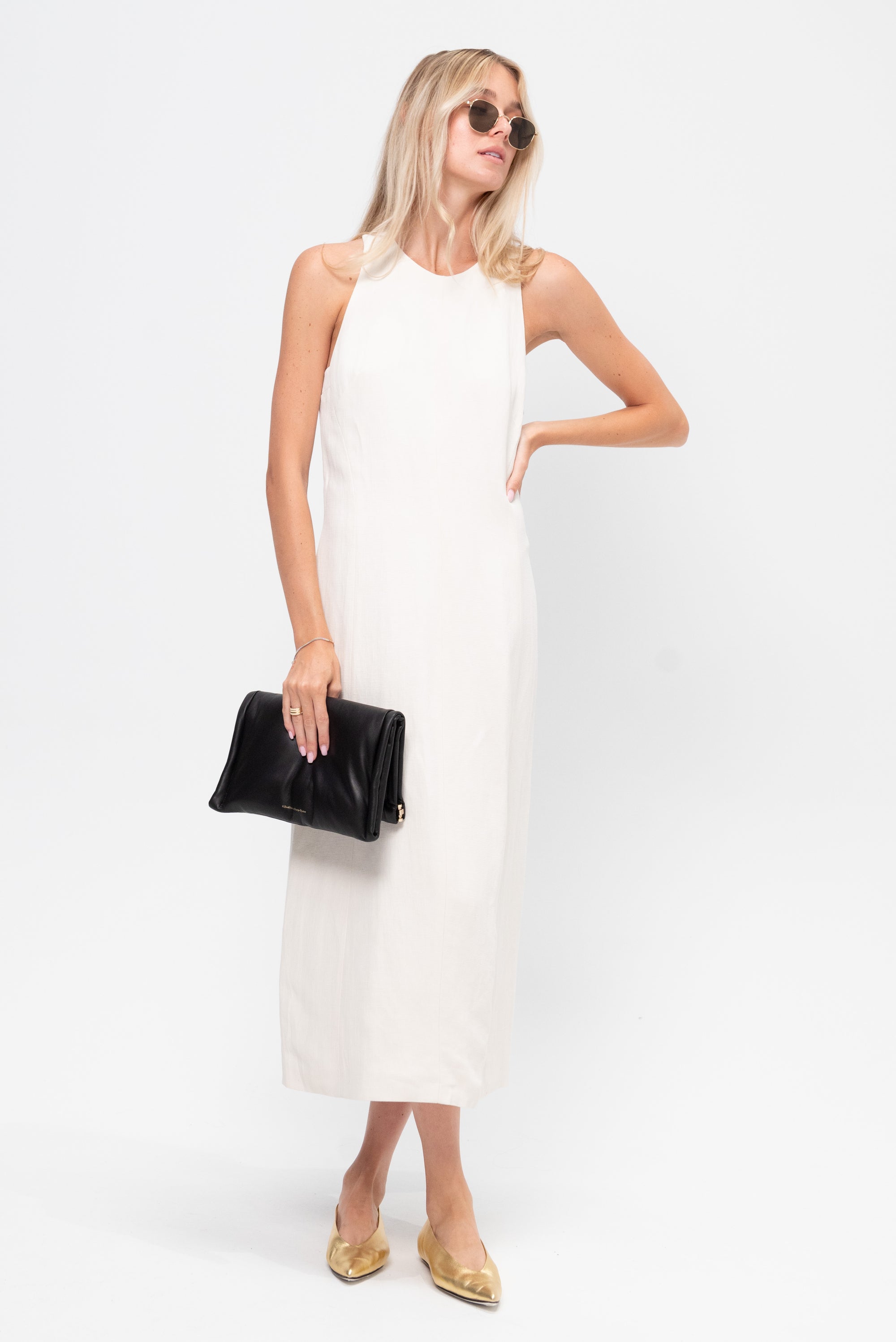 Damon Dress, Cream
