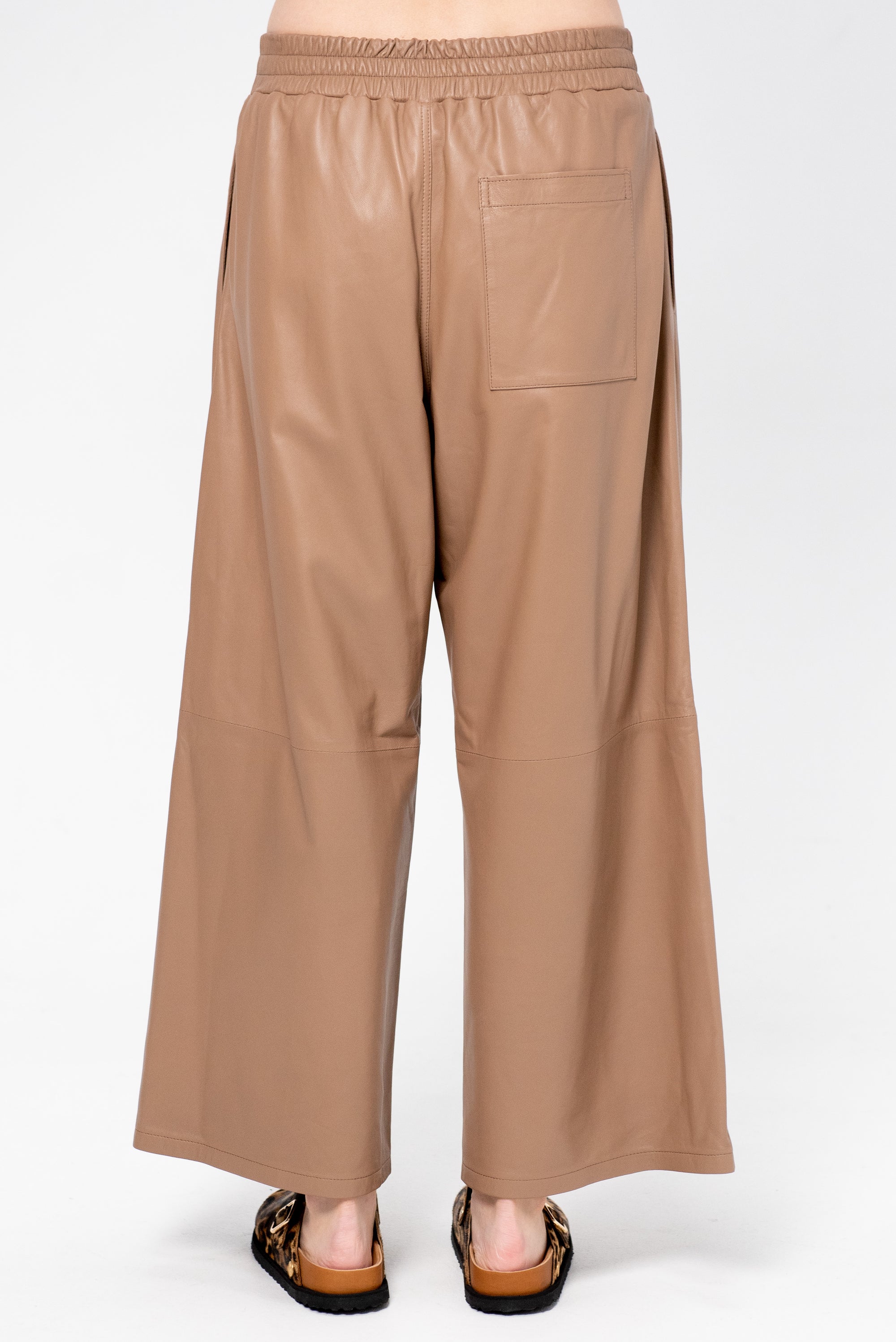 Elizabeth - Leather Culotte, Mocha