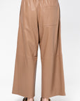 Elizabeth - Leather Culotte, Mocha