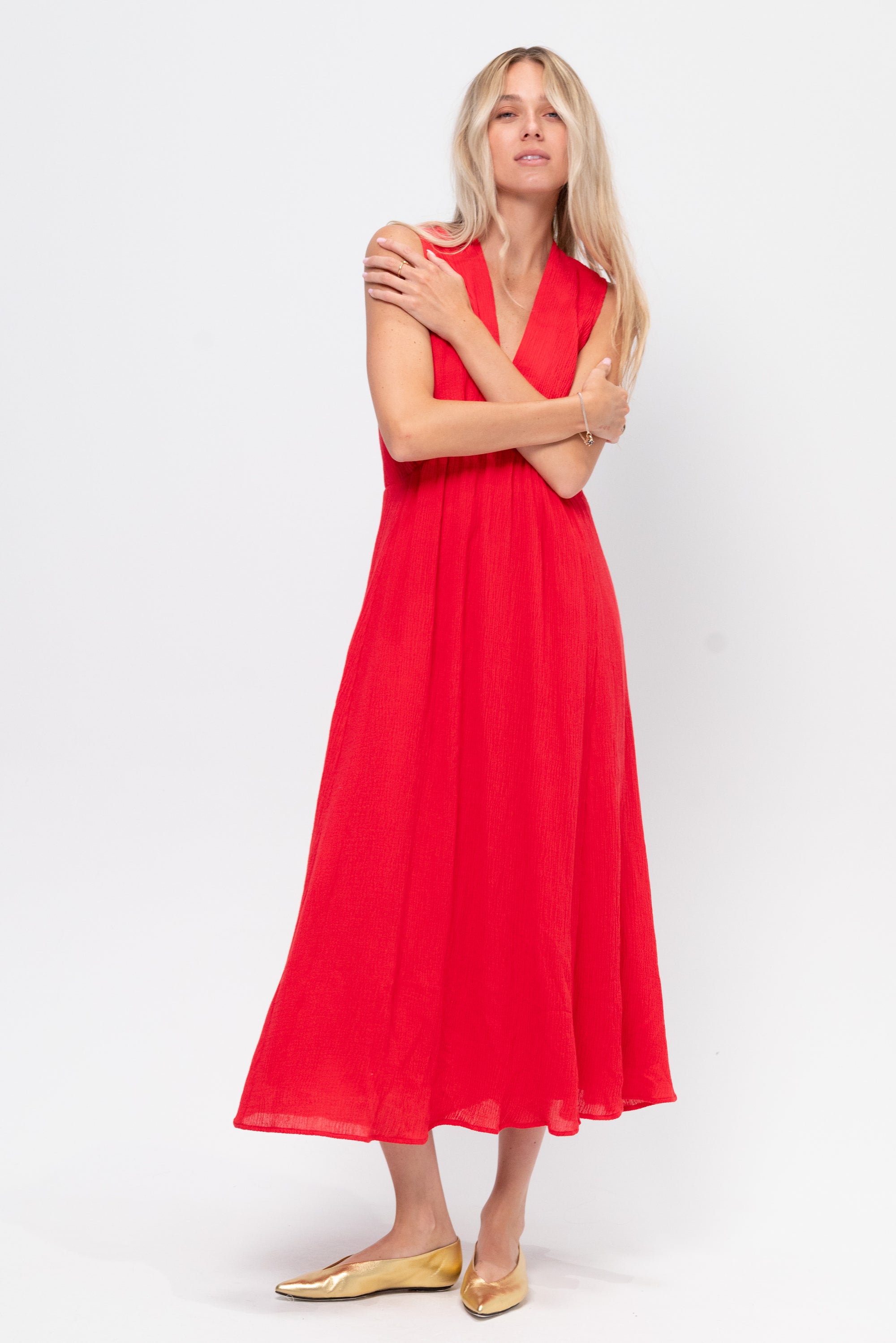 Venotsa Dress, Red
