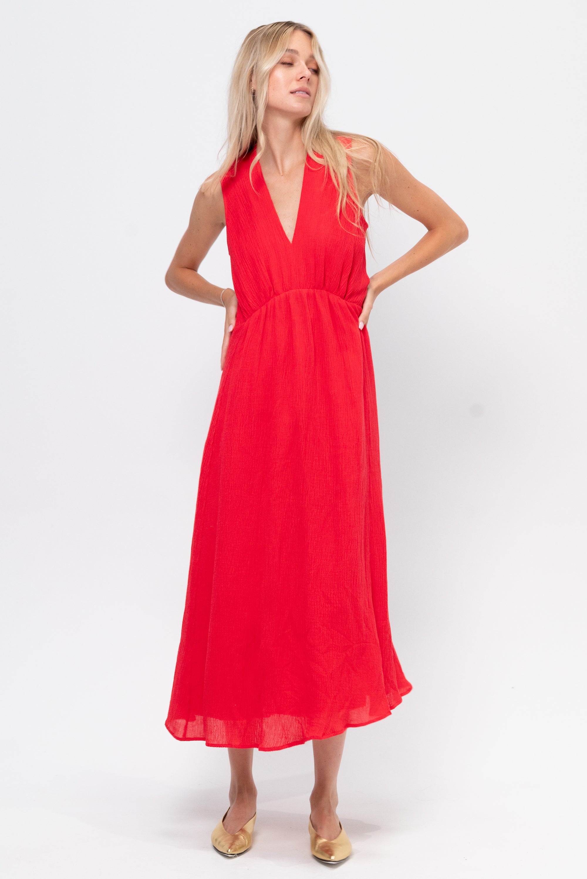 Venotsa Dress, Red