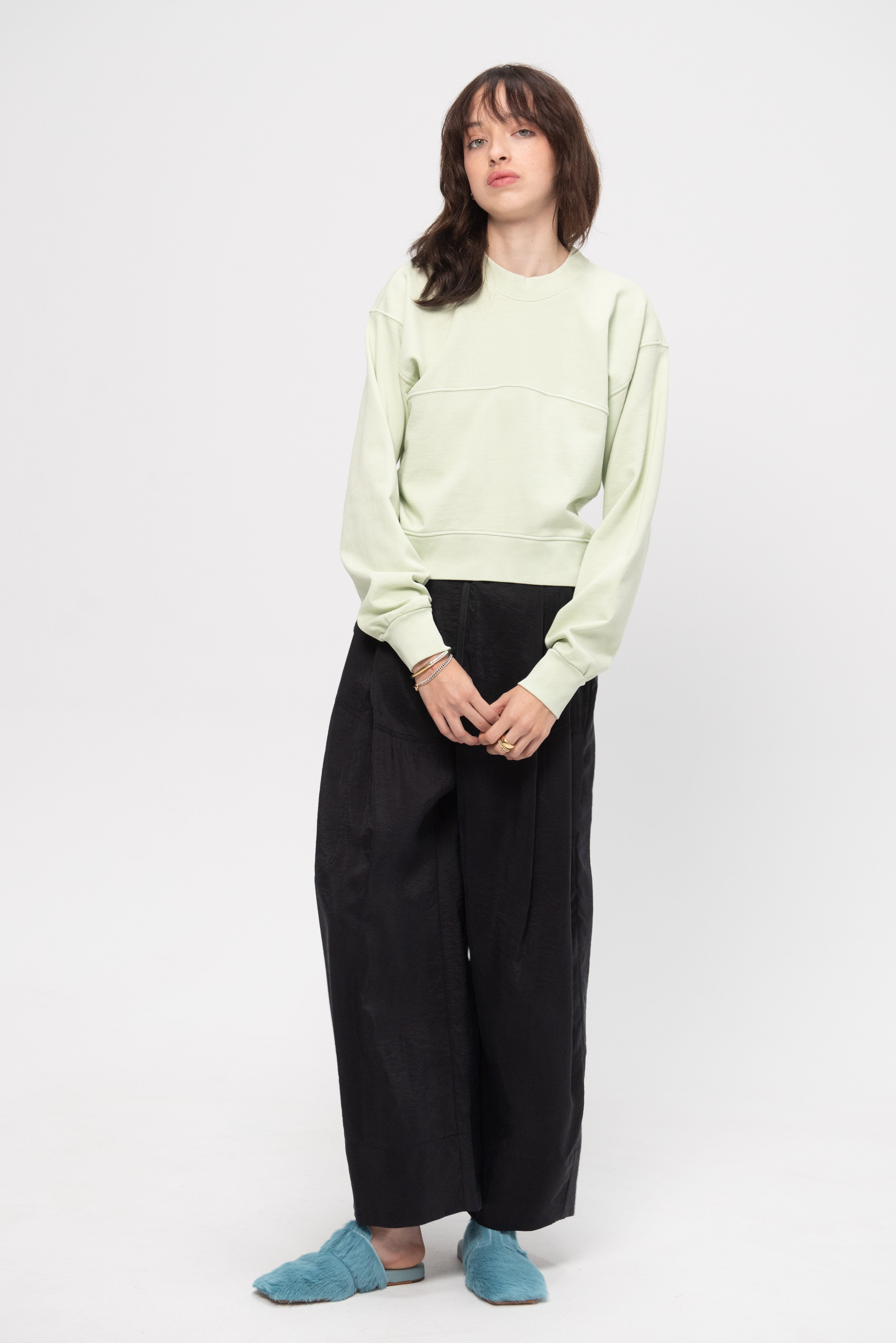 Rachel Comey Marin Sweatshirt, Mint – Kick Pleat
