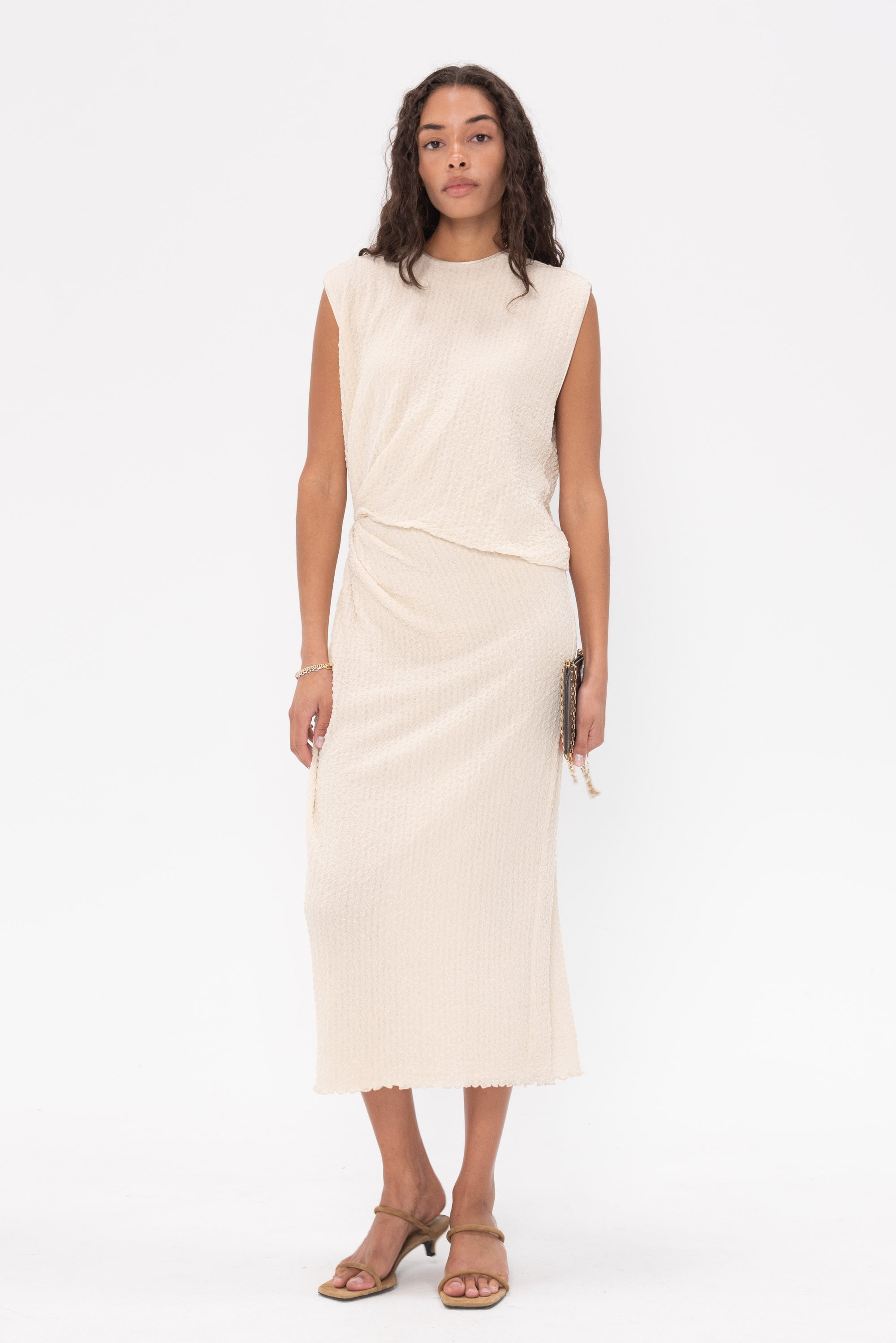 Rachel Comey Rini Dress, Cream – Kick Pleat 