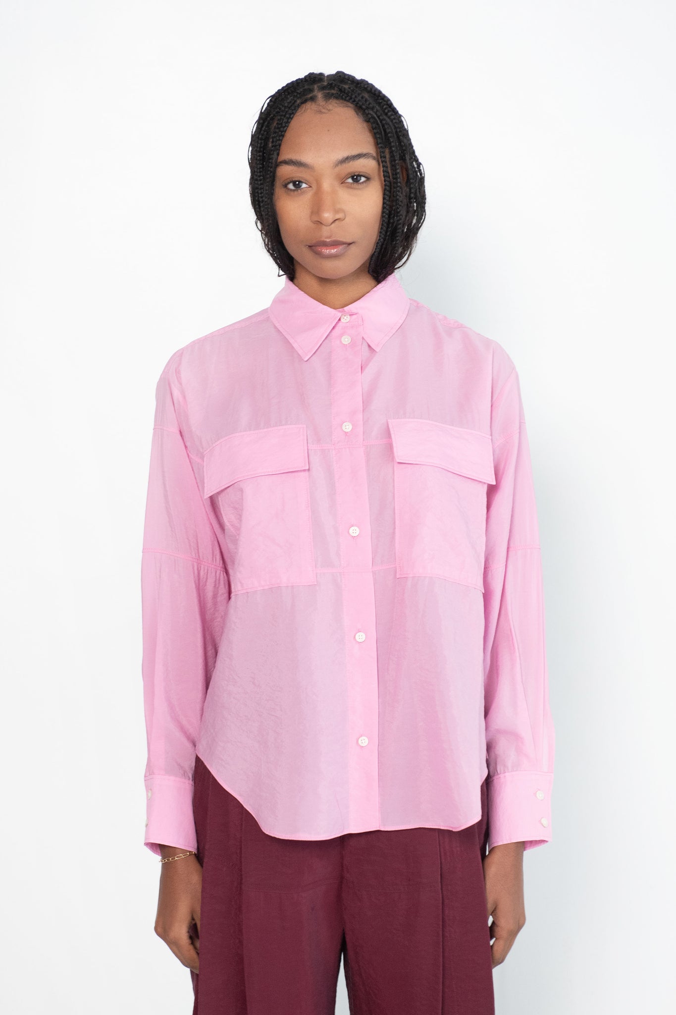 RACHEL COMEY - Scotch Shirt, Pink Poppy