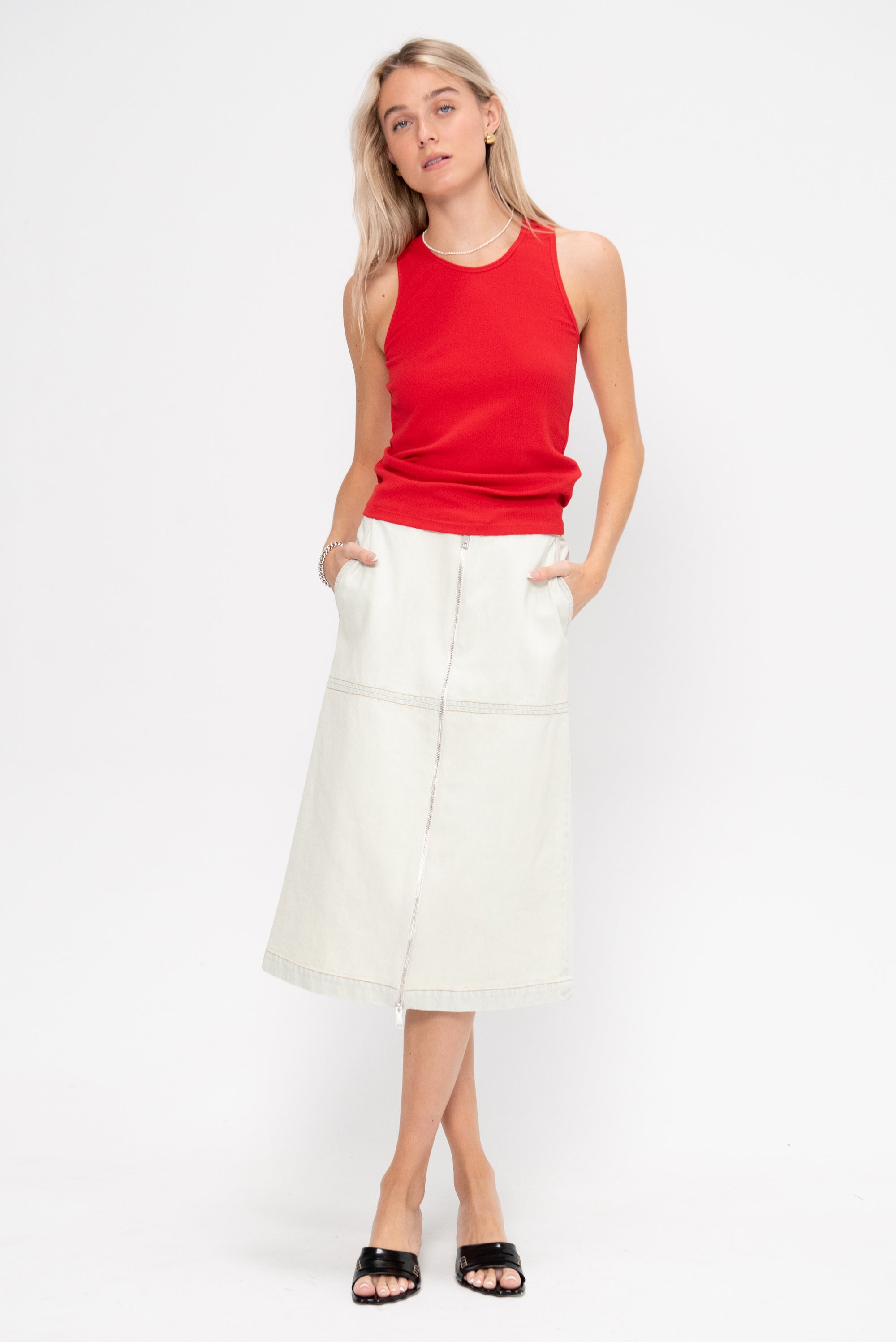 Bristol Skirt, Bleached
