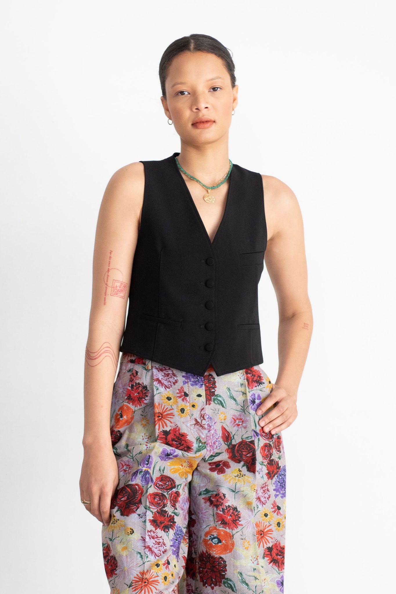 ROSETTA GETTY - Tailored Vest, Black