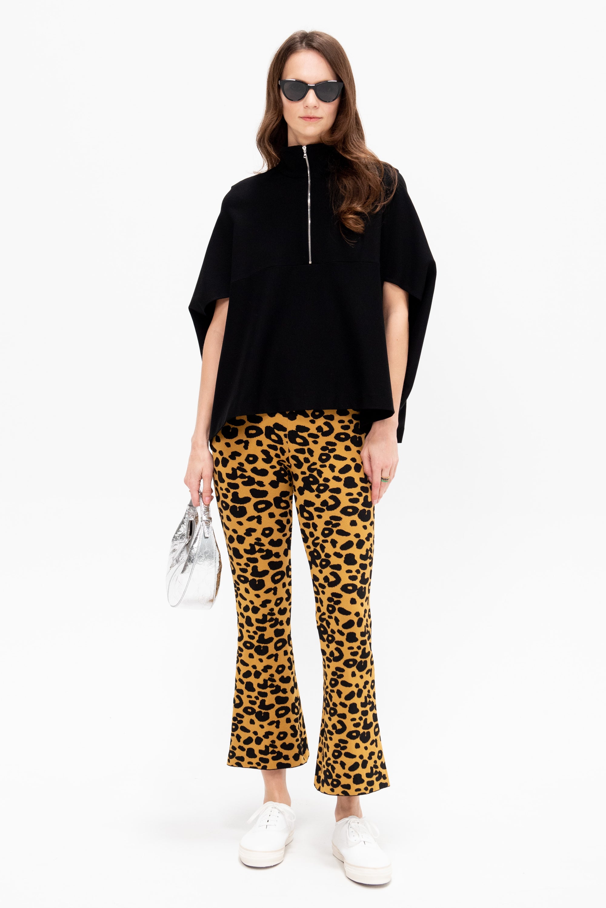 Zip Up Cocoon Caftan Top