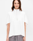 Zip Up Cocoon Caftan Top