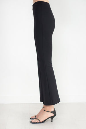 ROSETTA GETTY - Scuba Cropped Flare Pull On Pant, Black