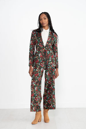 ROSETTA GETTY - Pull On Cropped Straight, Black Multi