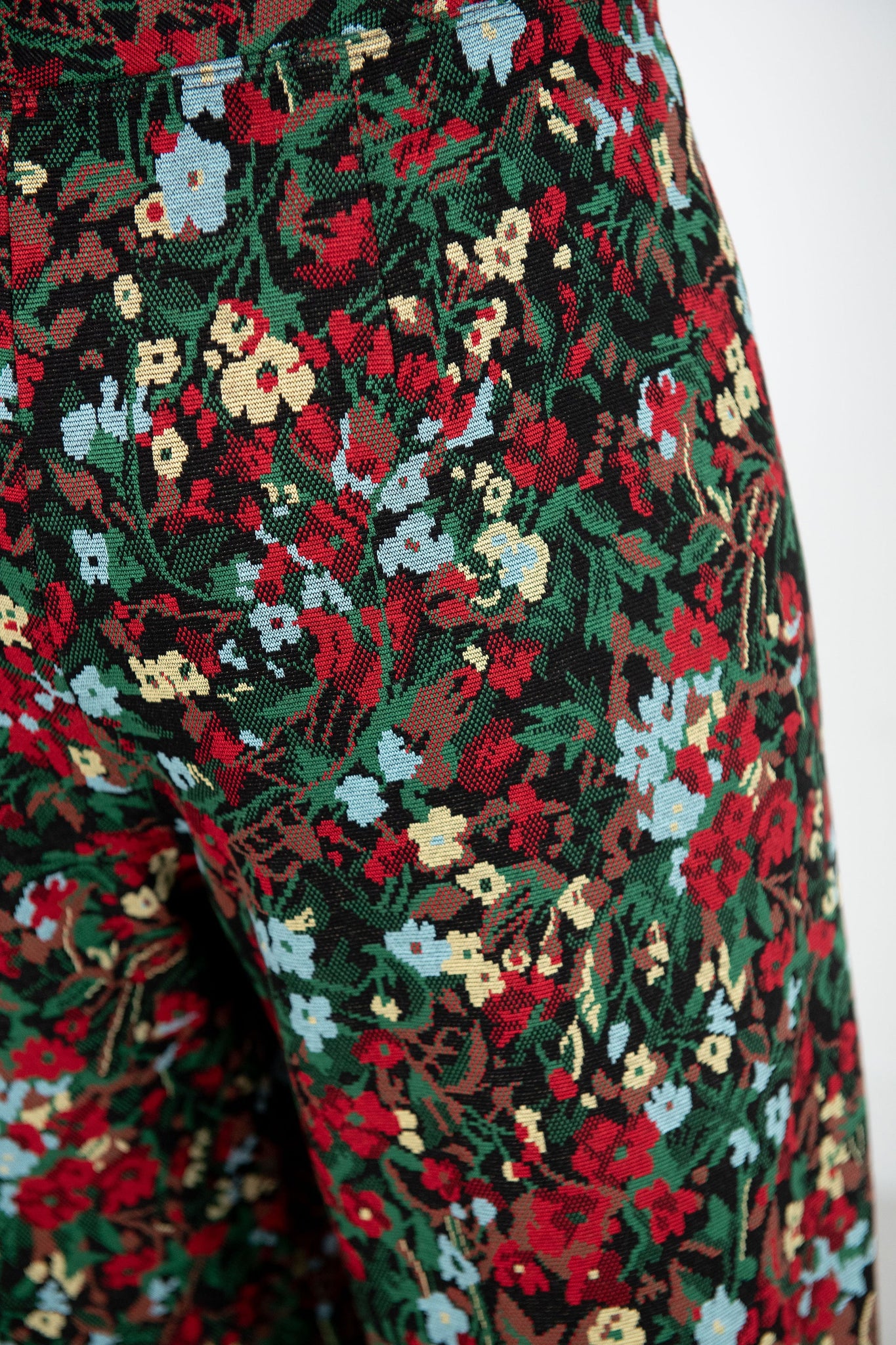 ROSETTA GETTY - Pull On Cropped Straight, Black Multi