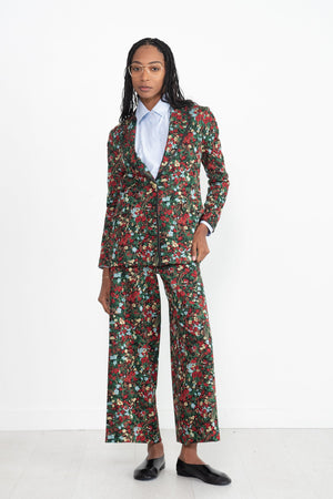 ROSETTA GETTY - Pull On Cropped Straight, Black Multi