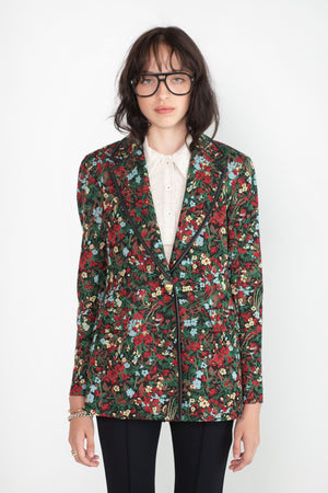 ROSETTA GETTY - Peak Lapel Jacket, Floral