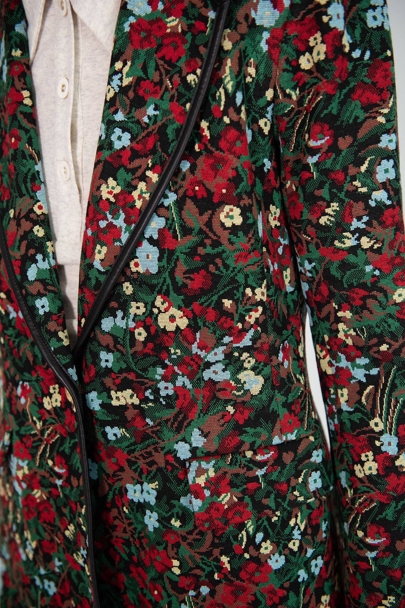 ROSETTA GETTY - Peak Lapel Jacket, Floral