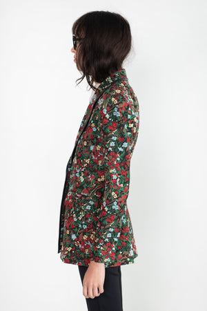 ROSETTA GETTY - Peak Lapel Jacket, Floral