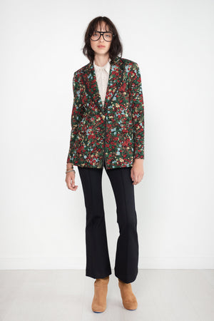 ROSETTA GETTY - Peak Lapel Jacket, Floral