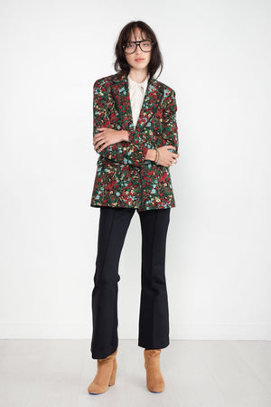 ROSETTA GETTY - Peak Lapel Jacket, Floral