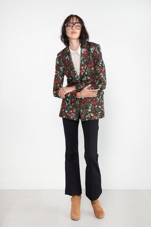 ROSETTA GETTY - Peak Lapel Jacket, Floral