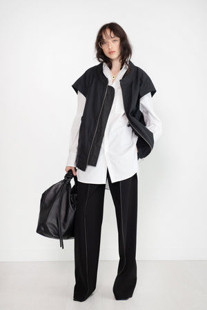 ROSETTA GETTY - Relaxed Pull On Pant, Black