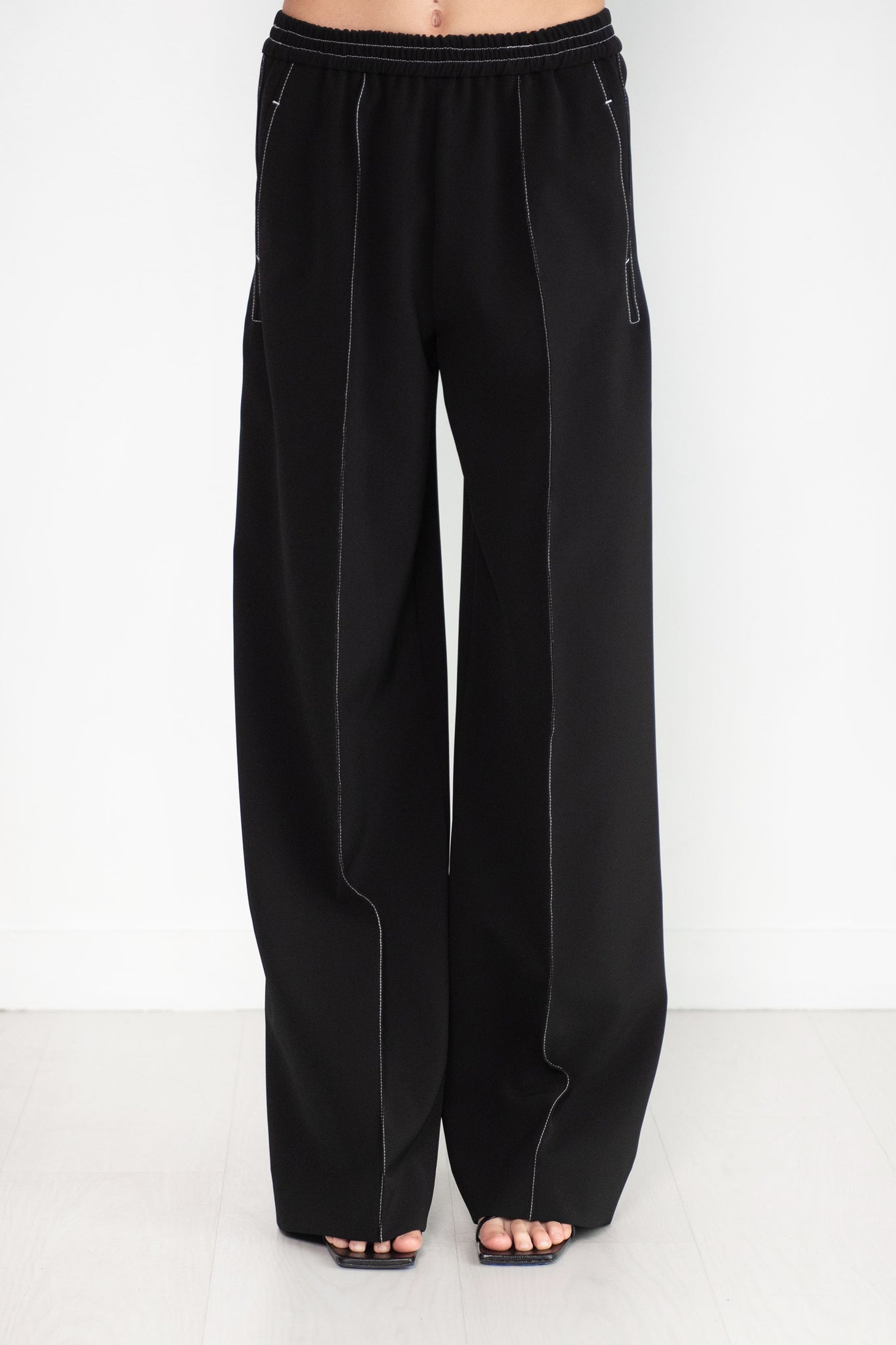 ROSETTA GETTY - Relaxed Pull On Pant, Black