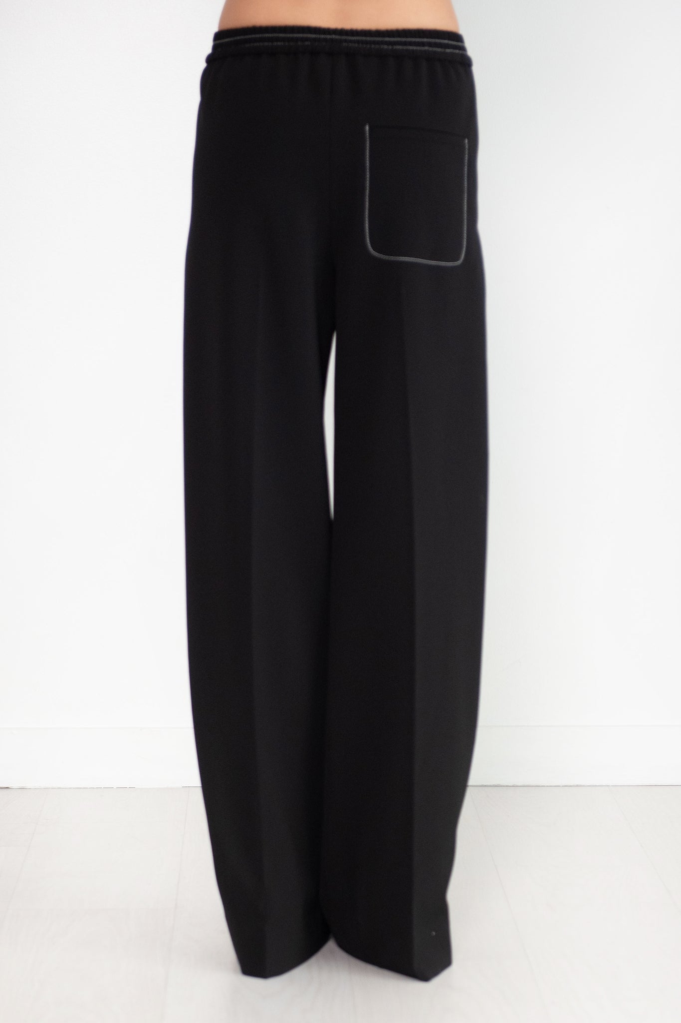 ROSETTA GETTY - Relaxed Pull On Pant, Black