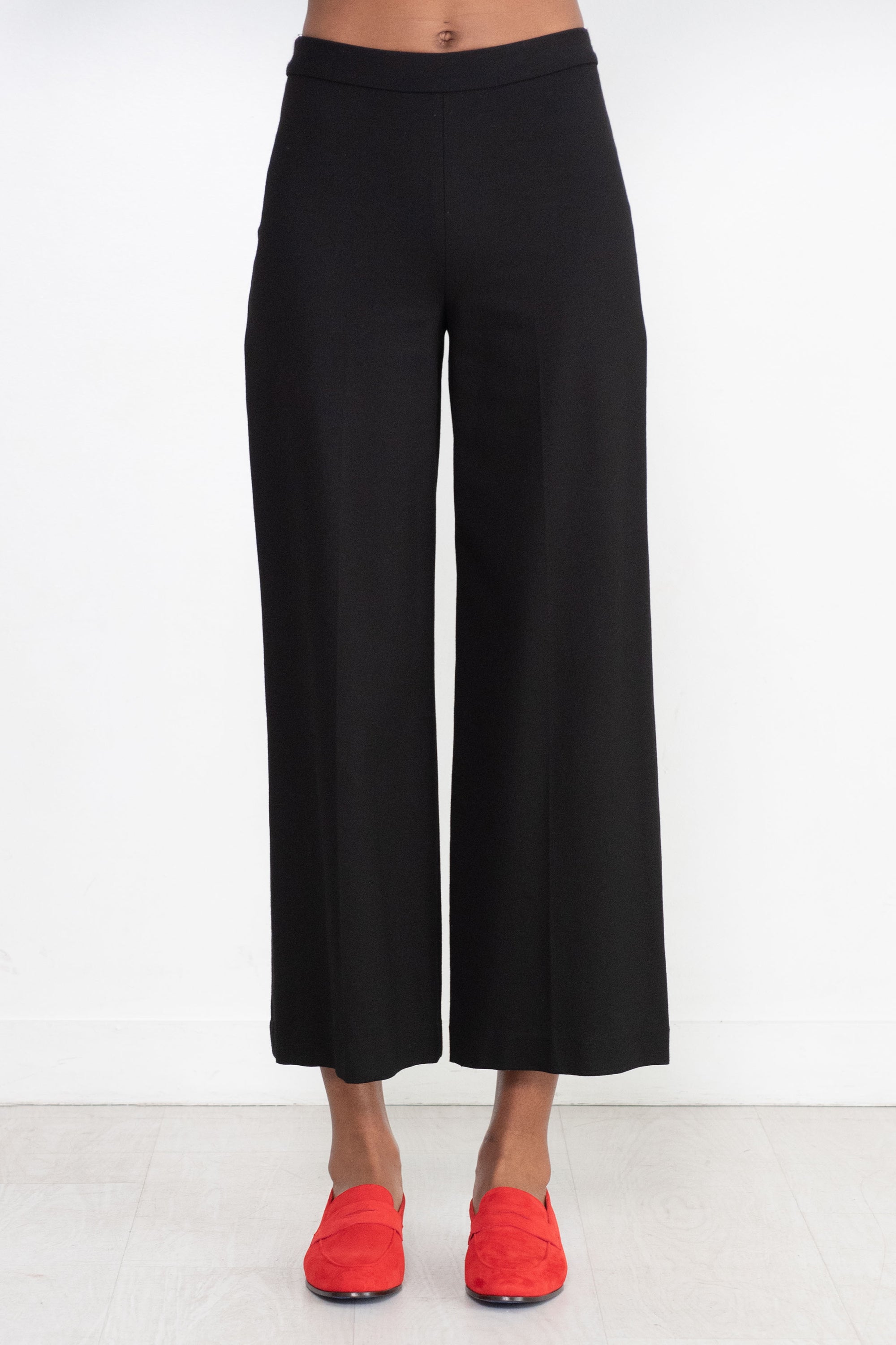 ROSETTA GETTY - Pull On Straight Trouser, Black