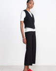 ROSETTA GETTY - Pull On Straight Trouser, Black