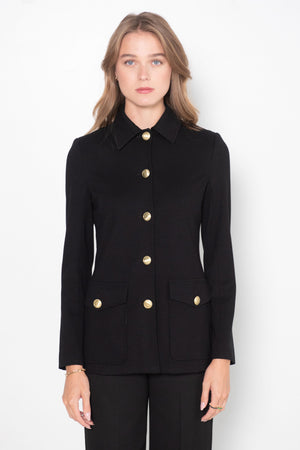 Rosetta Getty - Button Up Tailored Jacket, Black