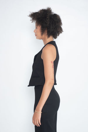 ROSETTA GETTY - Tailored Vest, Black