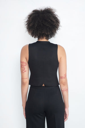 ROSETTA GETTY - Tailored Vest, Black