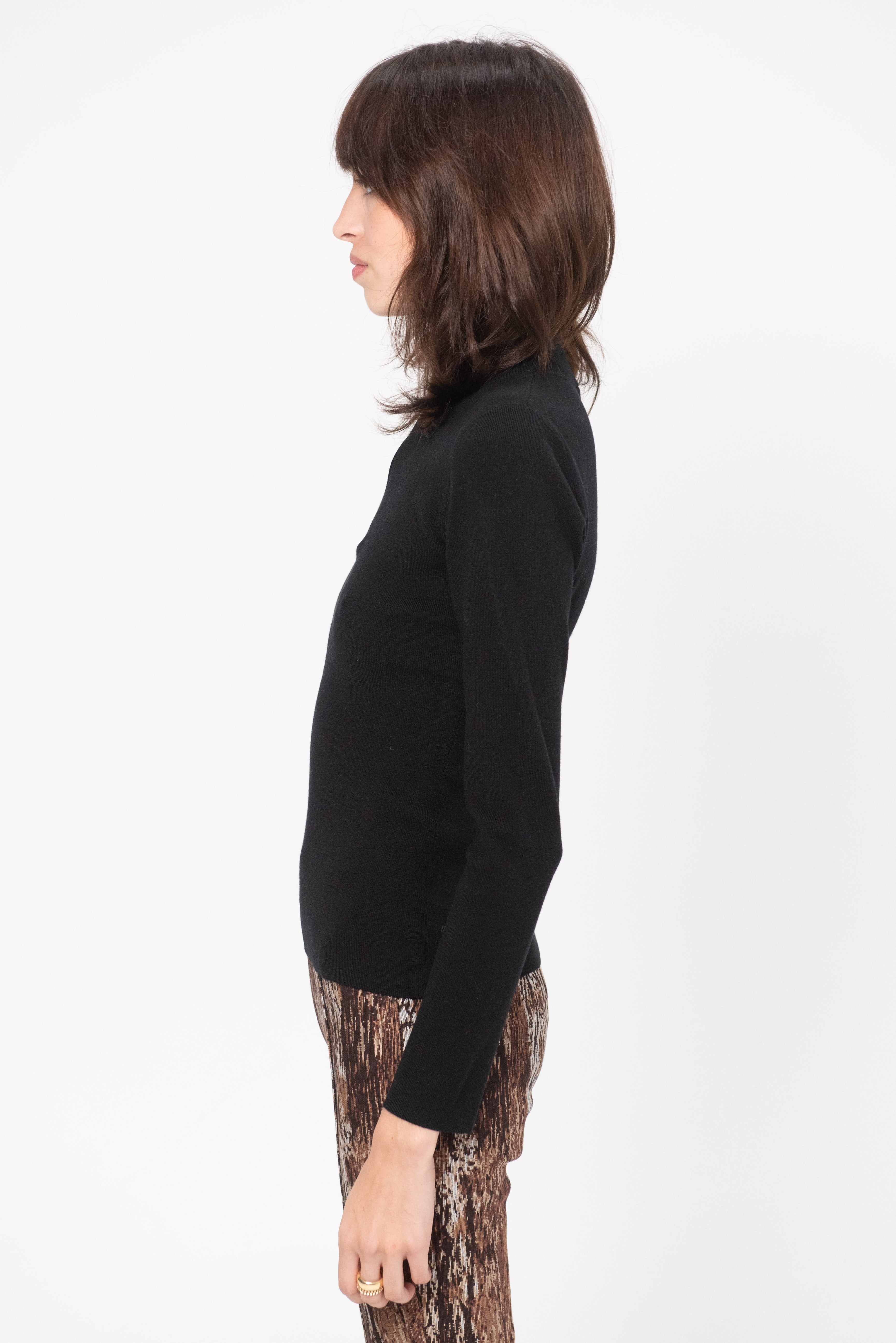 トップス rosetta getty Rosetta Getty Ribbed Zip Up Turtleneck Sweater Black | Kick