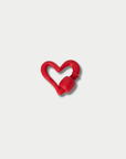 Rubber Freeform Heartlock, Red Balloon