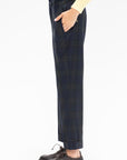 Angela Trousers, Navy & Green