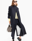 Angela Trousers, Navy & Green