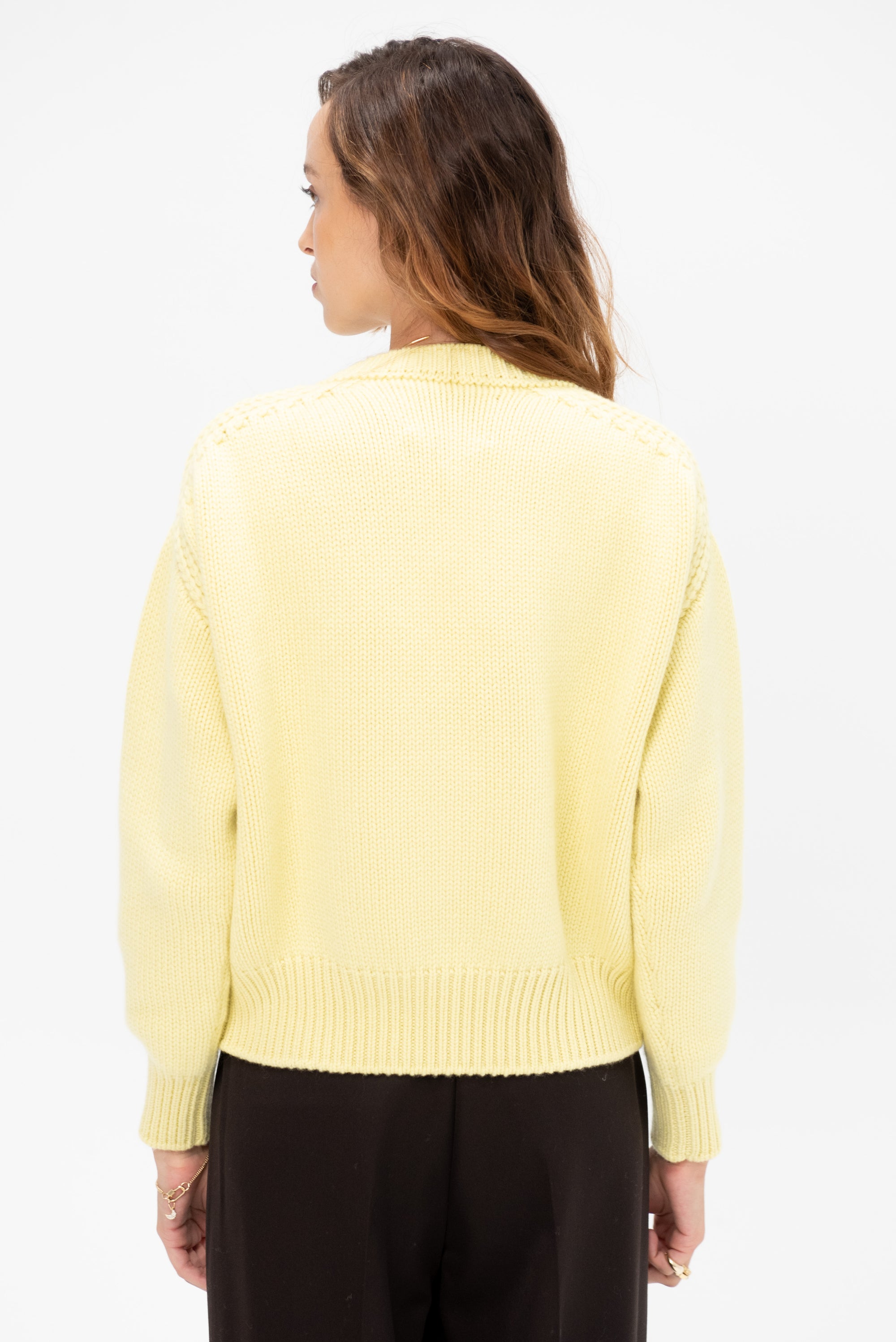 Giada Long Sleeve Sweater, Yellow