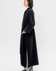 Isabella Cashmere Blend Kimono Coat, Black