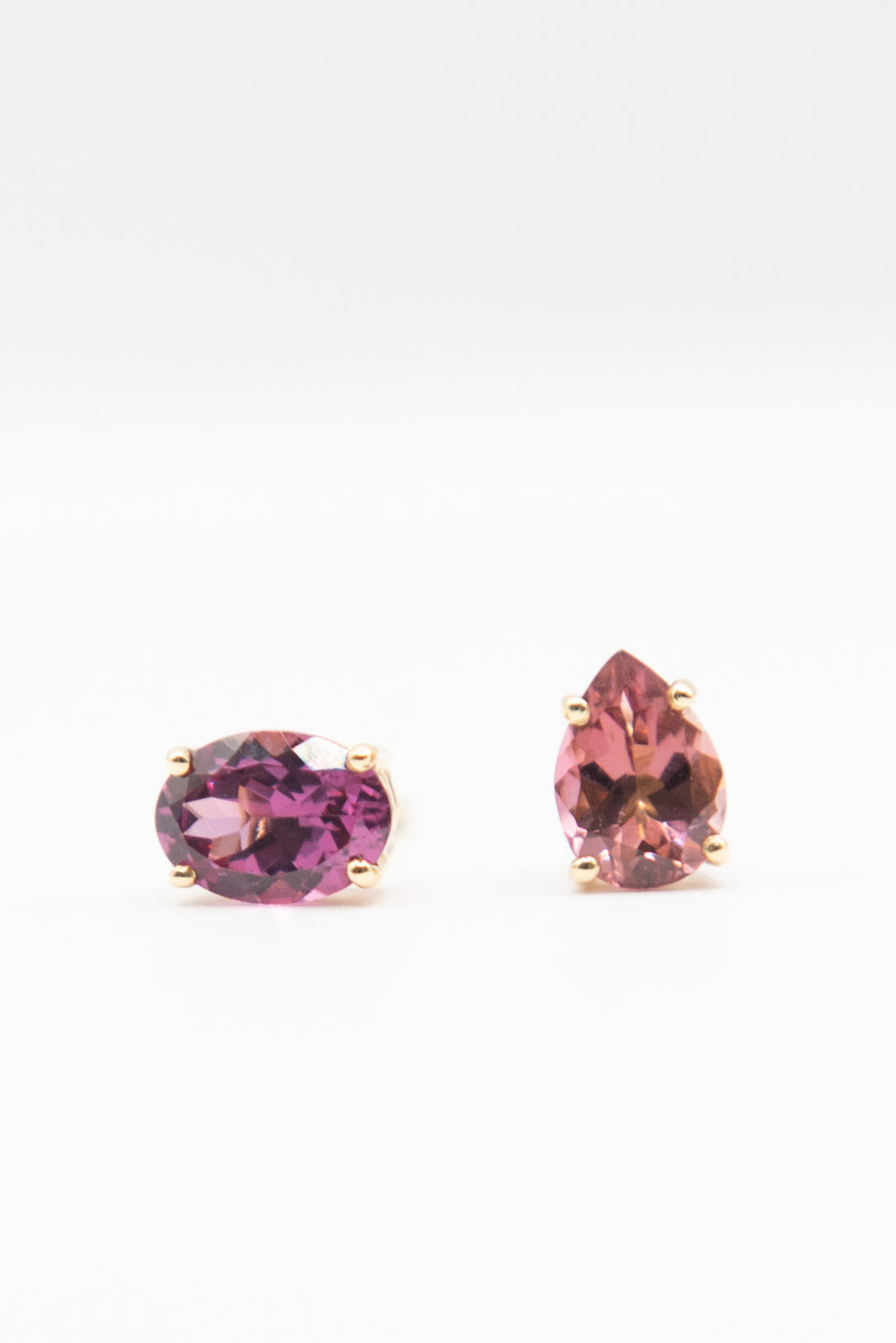SAUER - Love Wins Earrings, Pink Tourmaline & Citrine