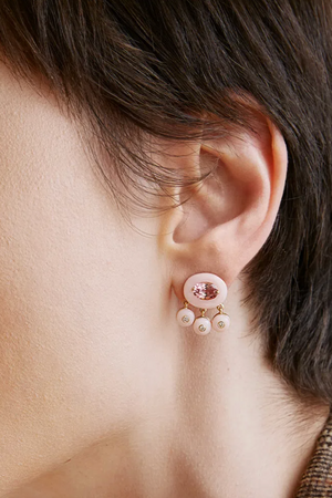 Boto Cor De Rosa Earrings, Pink