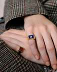 SAUER - New Frames Ring, Lapis Lazuli