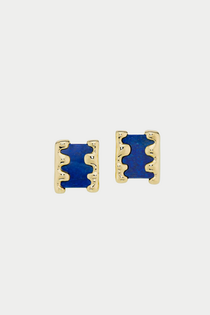 SAUER - Blob Earrings, Lapis