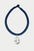 SAUER - Yvonne Rock Crystal Necklace, Navy