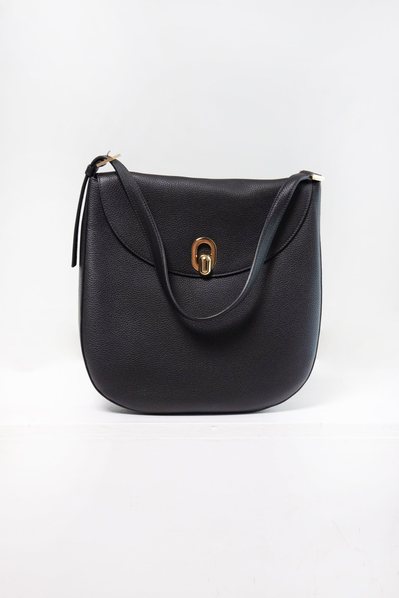 SAVETTE - Large Tondo Hobo, Black