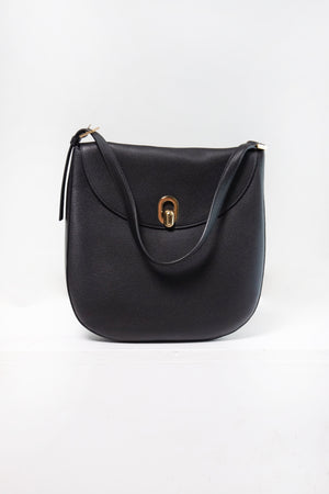 SAVETTE - Large Tondo Hobo, Black