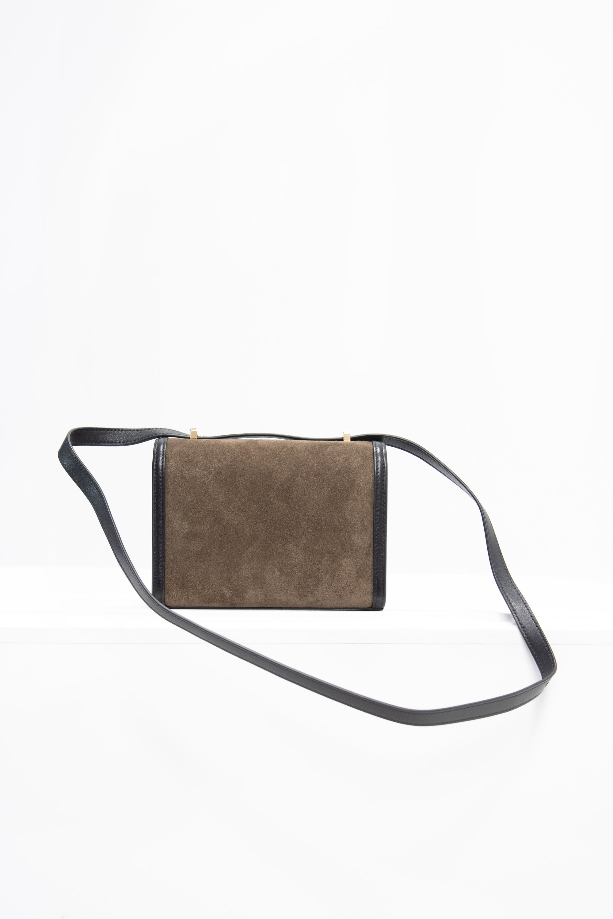 SAVETTE - Symmetry 19 with Black Leather Trim, Mink Suede
