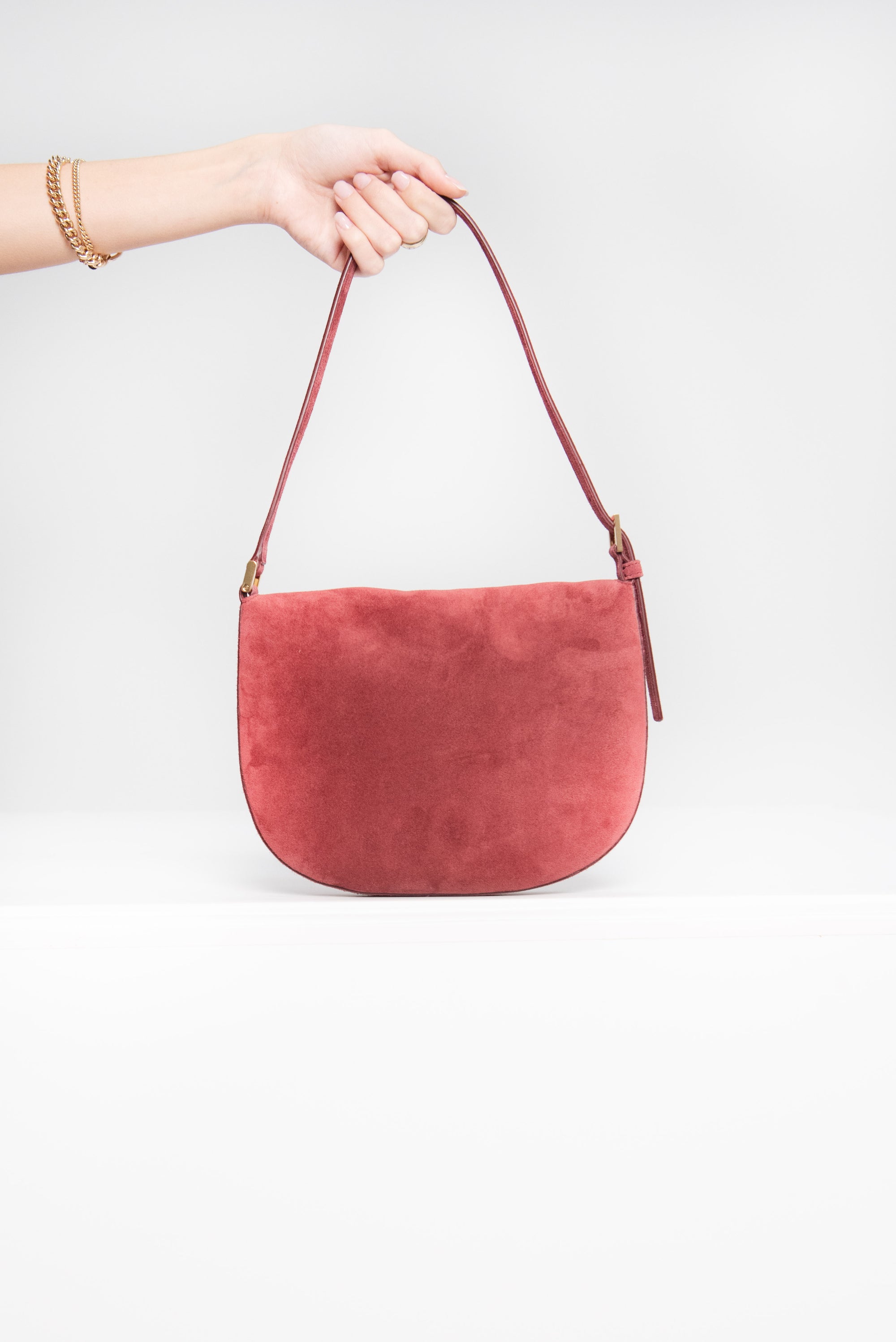Small Tondo Hobo Suede