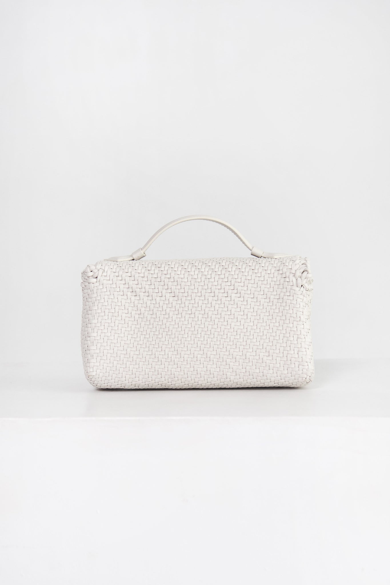 Savette - Symmetry Pochette Woven Leather, Ivory
